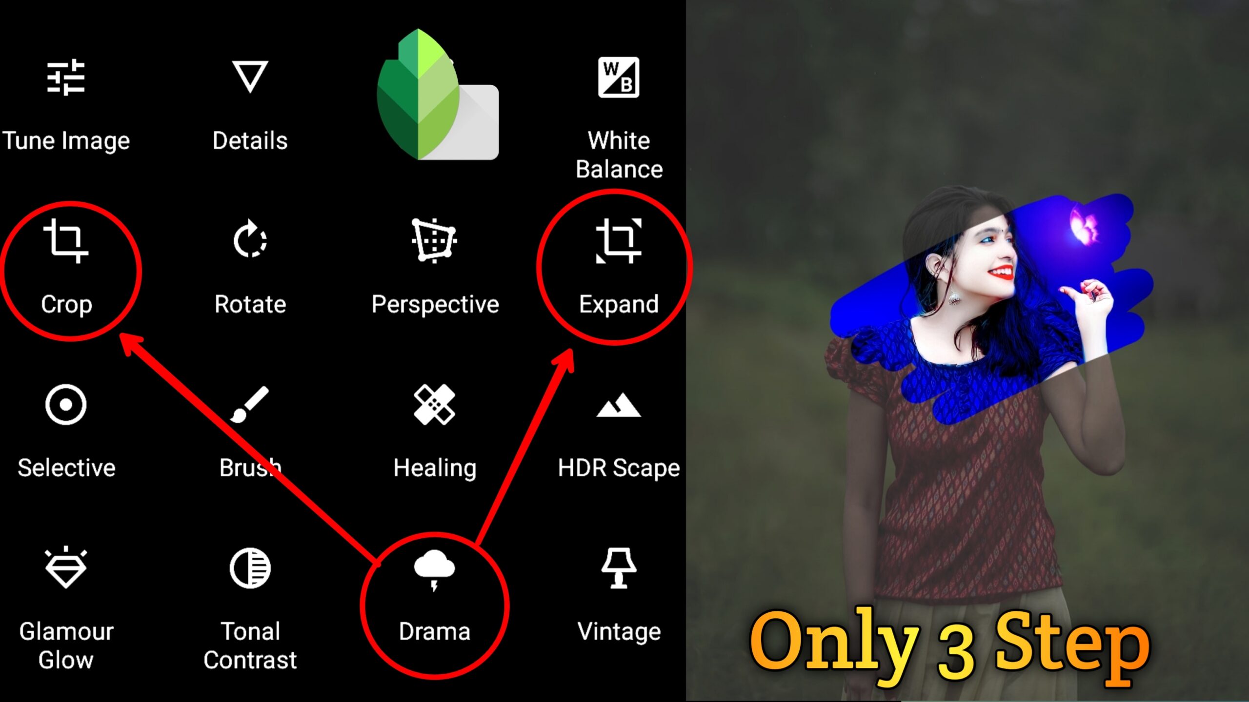 Only 3 Step Me Edit Photo With Snapseed Download All PNG